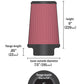Airaid Universal Air Filter - Cone 6 x 7 1/4 x 5 x 9