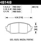 Hawk 89-93 Miata HP+ Street Front Brake Pads (D525)