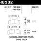 Hawk 99-00 Cadillac Escalade / 88-91 Ford C1500 EC / 92-99 C1500 All Cab Front LTS Street Brake Pads