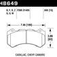 Hawk 08-12 Cadillac CTS-V / 12 Jeep Grand Cherokee (WK2) SRT8 DTC-70 Front Race Brake Pads