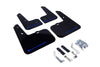 Rally Armor 12-18 Hyundai Veloster Black UR Mud Flap w/ Blue Logo
