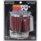 K&N 1.75in Flange ID x 3in OD x 2.5in H Chrome Finish Rubber Base Crankcase Vent Filter