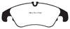EBC 11 Audi A6 2.0 Turbo Redstuff Front Brake Pads