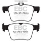 EBC 14-20 Audi S3 2.0 Turbo Redstuff Rear Brake Pads
