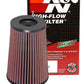 K&N Universal Filter Round Tapered 4in FlangeID / 6.625in Base OD / 5.25in Top OD / 9.5in Height